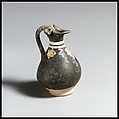 Terracotta miniature oinochoe (jug), Terracotta, Greek, South Italian, Apulian