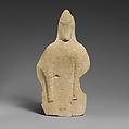 Limestone statuette of an oriental god or hero (?), Limestone, Cypriot