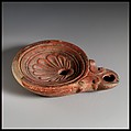 Terracotta oil lamp, Terracotta, Roman, Cypriot