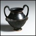Terracotta kantharos (drinking cup with high handles), Xenon Group, Terracotta, Greek, South Italian, Apulian