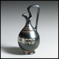 Terracotta oinochoe (jug), Knudsen Group, Terracotta, Greek, South Italian, Apulian, Canosan