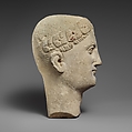 Limestone male head, Limestone, Roman, Cypriot