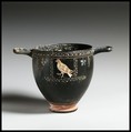 Terracotta skyphos (deep drinking cup), Terracotta, Greek, South Italian, Apulian, Gnathian