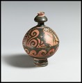 Pyxis, Kantharos Group, Terracotta, Greek, South Italian, Apulian
