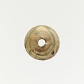 Glass spindle whorl, Glass, Roman