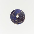 Glass spindle whorl, Glass, Roman