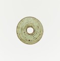Glass spindle whorl, Glass, Roman