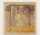 Wall painting fragment from the north wall of Room H of the Villa of P. Fannius Synistor at Boscoreale, Fresco, Roman