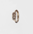 Silver gilt ring, Gold, silver, Etruscan
