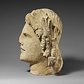 Limestone head of Apollo, Limestone, Cypriot