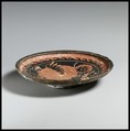 Terracotta plate, Painter of Bari 1180, Terracotta, Greek, South Italian, Apulian