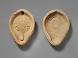 Terracotta molds for a lamp, Terracotta, Roman, North African