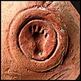 Terracotta oil lamp, Terracotta, Roman