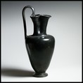 Terracotta oinochoe (jug), Terracotta, Greek, South Italian, Campanian