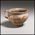Terracotta hemispherical cup, Terracotta, Minoan