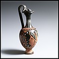 Oinochoe, Painter of Vatican Y 5 and 6, Terracotta, Greek, South Italian, Apulian