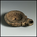 Terracotta oil lamp, Terracotta, Roman, Cypriot