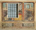 Cubiculum (bedroom) from the Villa of P. Fannius Synistor at Boscoreale, Fresco, Roman