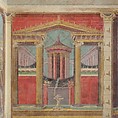 Cubiculum (bedroom) from the Villa of P. Fannius Synistor at Boscoreale, Fresco, Roman