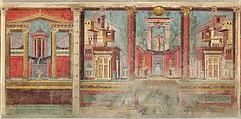 Cubiculum (bedroom) from the Villa of P. Fannius Synistor at Boscoreale, Fresco, Roman