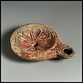 Terracotta oil lamp, Terracotta, Roman, Cypriot