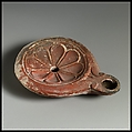 Terracotta oil lamp, Terracotta, Roman, Cypriot