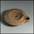 Terracotta oil lamp, Terracotta, Roman, Cypriot