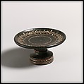Terracotta stemmed plate, Terracotta, Greek, South Italian, Campanian, Teano