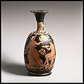 Squat lekythos, APZ Painter, Terracotta, Greek, South Italian, Campanian