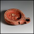 Terracotta oil lamp, Terracotta, Roman, Cypriot