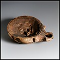 Terracotta oil lamp, Terracotta, Roman, Cypriot