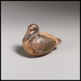 Terracotta vase in the form of a duck, Terracotta, Greek, Corinthian?