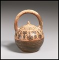 Terracotta siphon, Terracotta, Greek, Boeotian