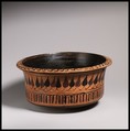 Deep terracotta bowl, Terracotta, Greek, Euboean