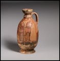 Terracotta lekythos (oil flask), Dionysios Painter, Terracotta, Greek, Corinthian