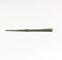 Bronze eyelet-type pin, Bronze, Mycenaean