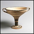 Terracotta kylix (drinking cup), Terracotta, Mycenaean