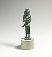 Bronze statuette of Isis with infant Horus, Bronze, Egyptian