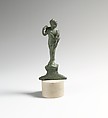 Statuette of Eros, winged, Bronze, Roman, Cypriot