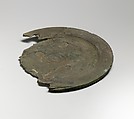 Plate with medallion, Bronze
