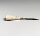 Ivory and bronze awl, Bronze, ivory possibly hippopotamus, Cypriot