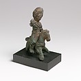 Bronze statuette of a horseman, Bronze, Egyptian
