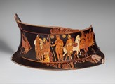 Fragment of a terracotta volute-krater, Baltimore Painter, Terracotta, Greek, South Italian, Apulian