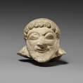 Limestone head of a silen (?), Limestone, Cypriot