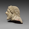 Limestone head of a silen (?), Limestone, Cypriot