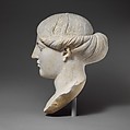 Marble head of a woman, Marble, Roman