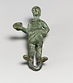 Statuette of a man with patera, Bronze, Etruscan