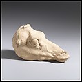 Terracotta head of a deer, Terracotta, Greek, South Italian, Tarentine