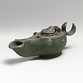 Bronze lamp, Bronze, Roman