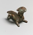 Bronze statuette of a sphinx, Bronze, Greek or Roman